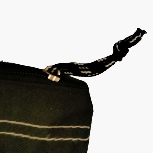 Gemline Zippered Tote Black Polyester Front Pocket - Picture 4 of 6